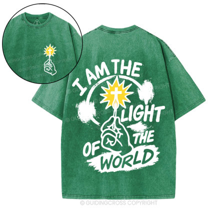 I Am The Light Of The World Christian Washed T-Shirt