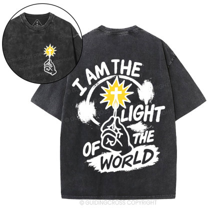 I Am The Light Of The World Christian Washed T-Shirt