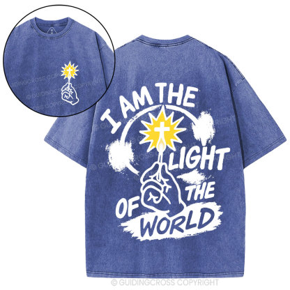I Am The Light Of The World Christian Washed T-Shirt