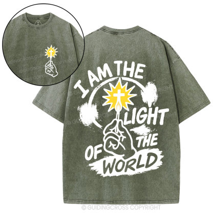 I Am The Light Of The World Christian Washed T-Shirt