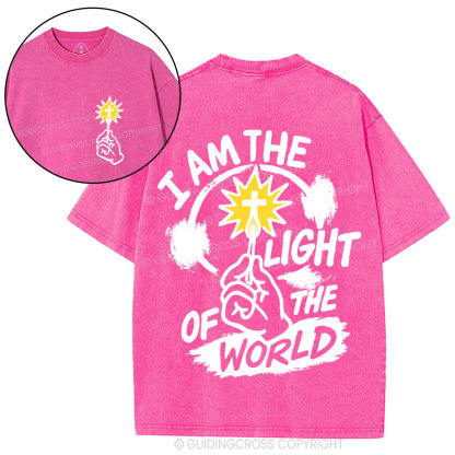 I Am The Light Of The World Christian Washed T-Shirt