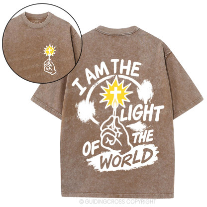 I Am The Light Of The World Christian Washed T-Shirt