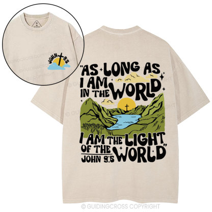 I Am The Light Of The World Christian Washed T-Shirt