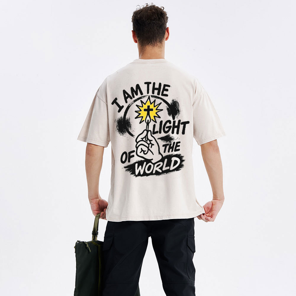 I Am The Light Of The World Christian Washed T-Shirt