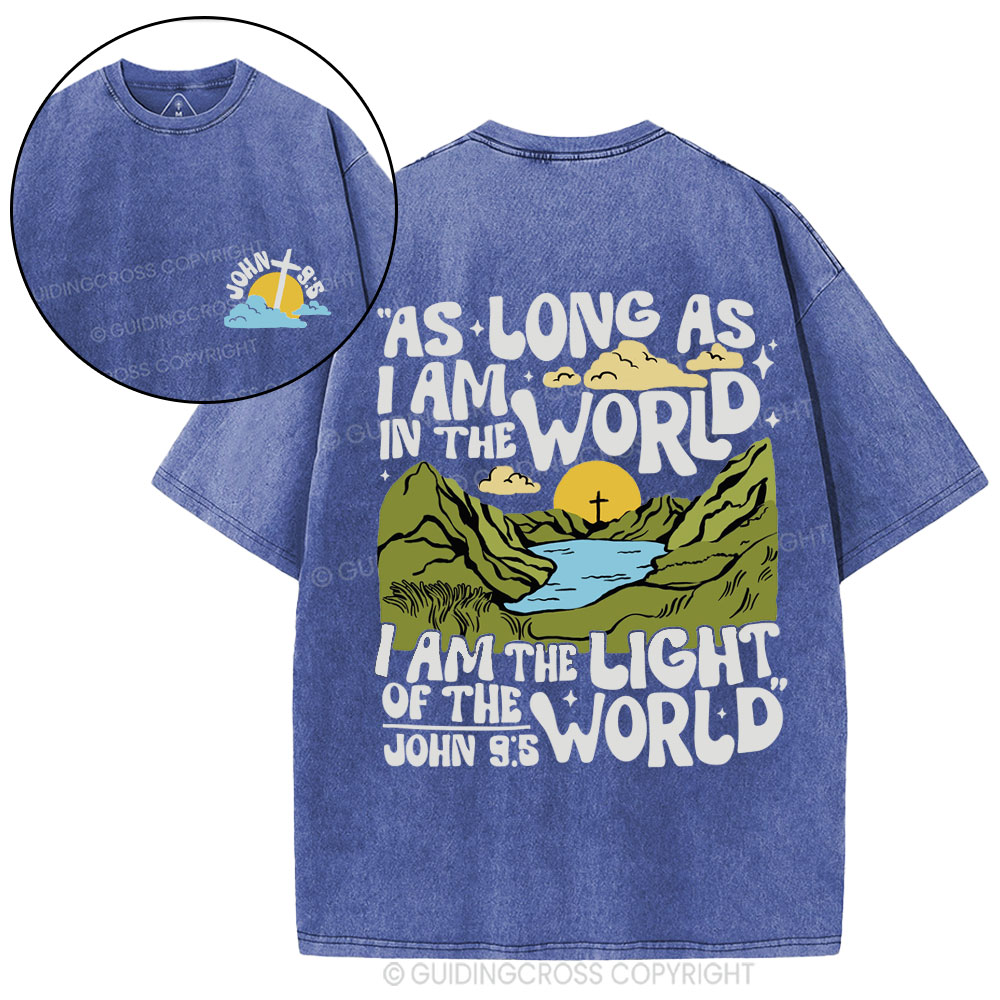 I Am The Light Of The World Christian Washed T-Shirt