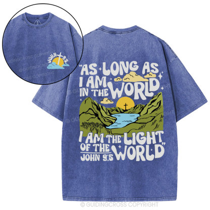 I Am The Light Of The World Christian Washed T-Shirt