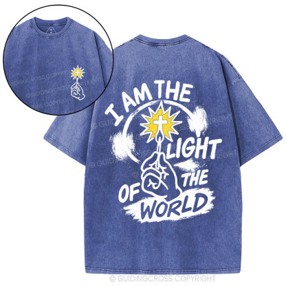 I Am The Light Of The World Christian Washed T-Shirt