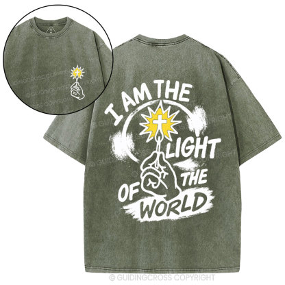 I Am The Light Of The World Christian Washed T-Shirt