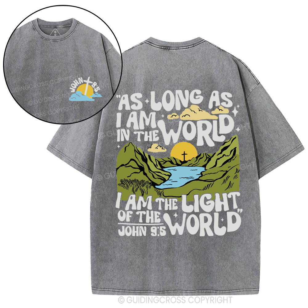 I Am The Light Of The World Christian Washed T-Shirt