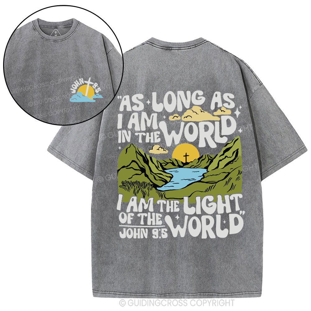 I Am The Light Of The World Christian Washed T-Shirt