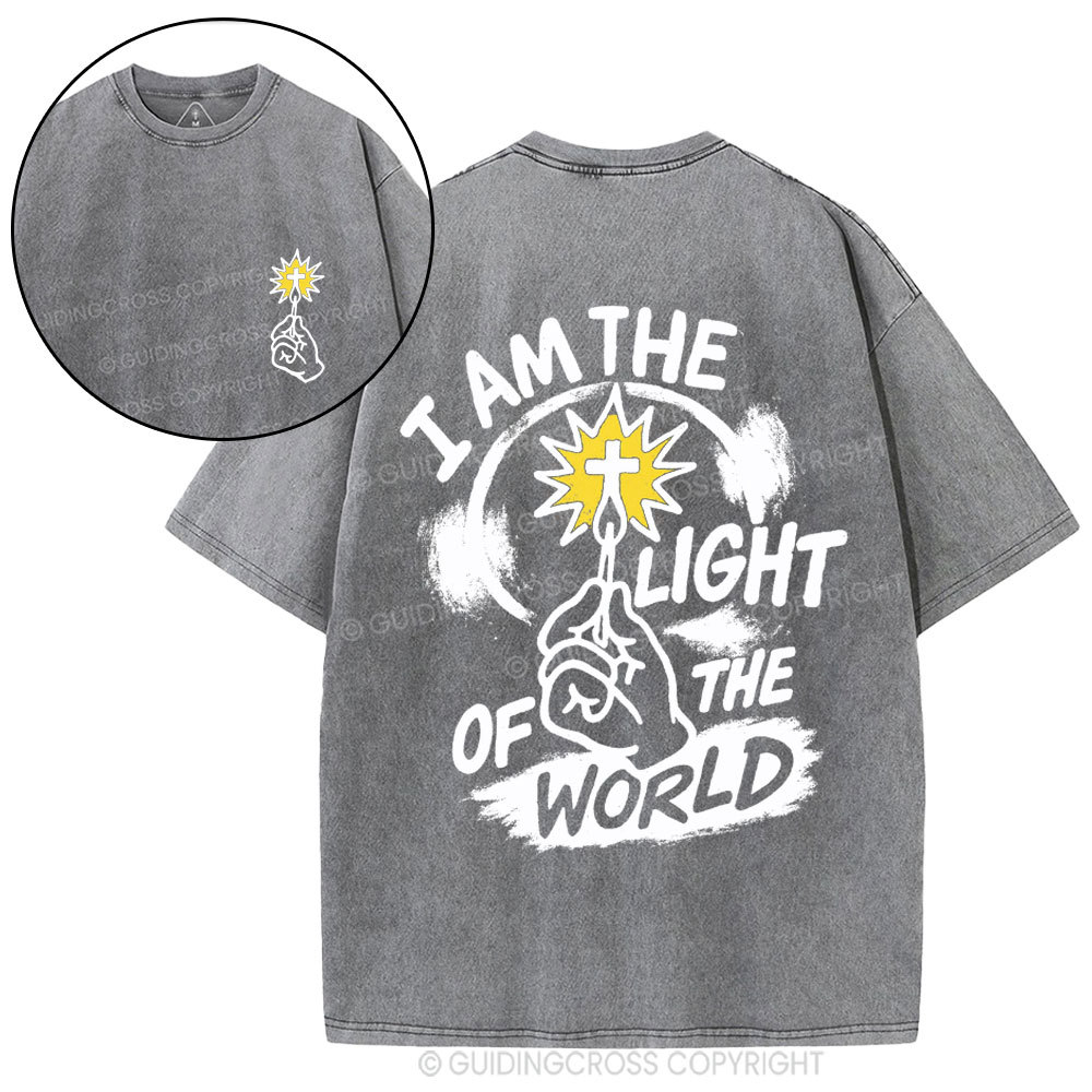 I Am The Light Of The World Christian Washed T-Shirt