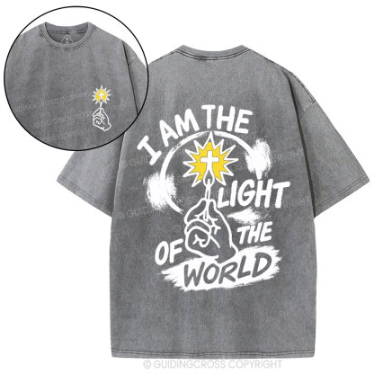 I Am The Light Of The World Christian Washed T-Shirt