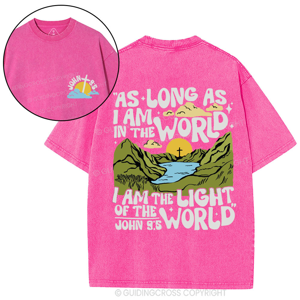 I Am The Light Of The World Christian Washed T-Shirt