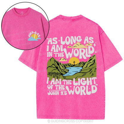 I Am The Light Of The World Christian Washed T-Shirt