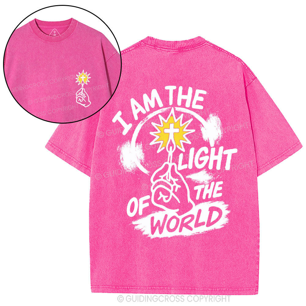 I Am The Light Of The World Christian Washed T-Shirt