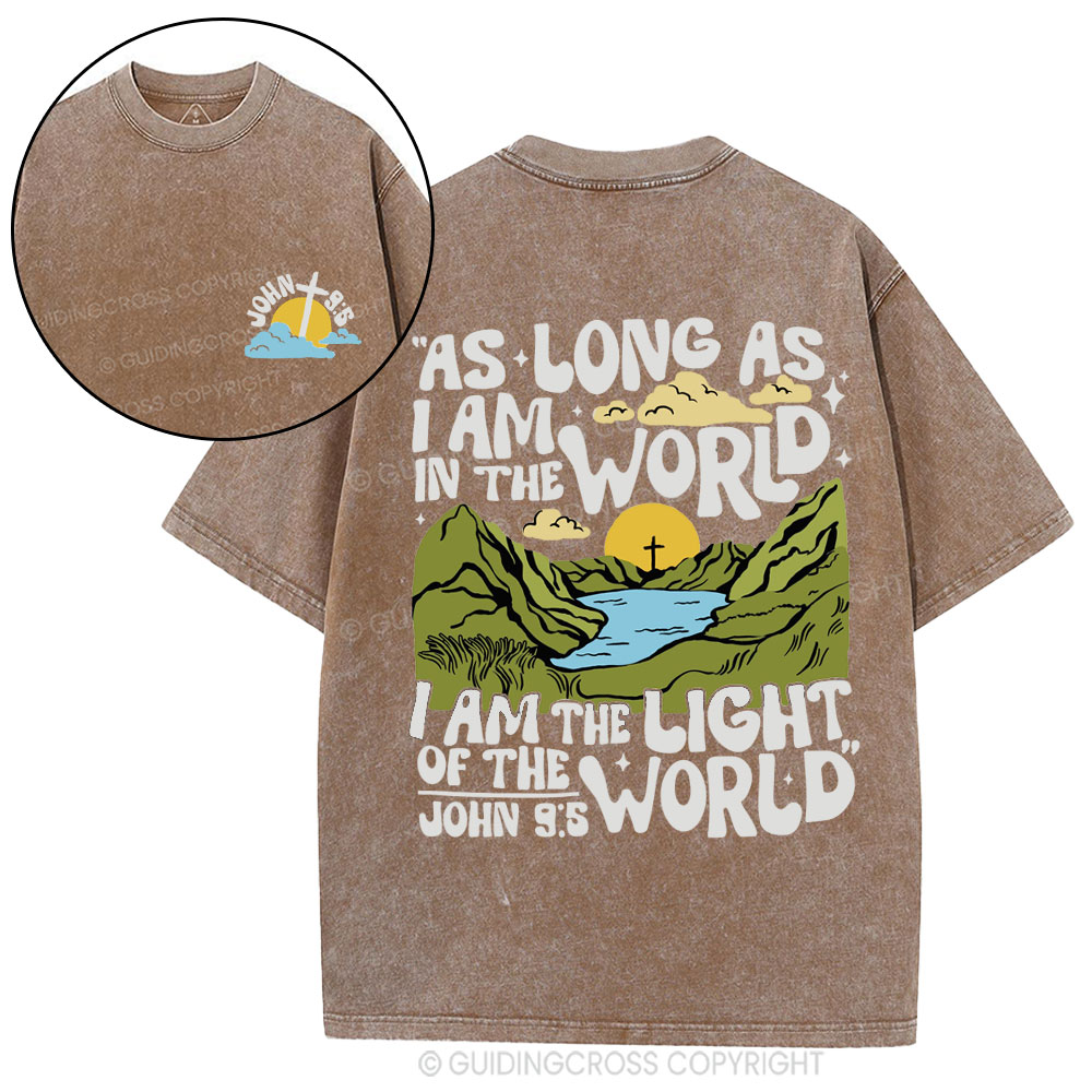 I Am The Light Of The World Christian Washed T-Shirt