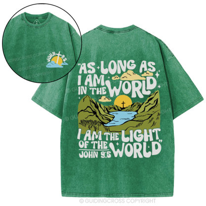 I Am The Light Of The World Christian Washed T-Shirt