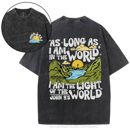 I Am The Light Of The World Christian Washed T-Shirt