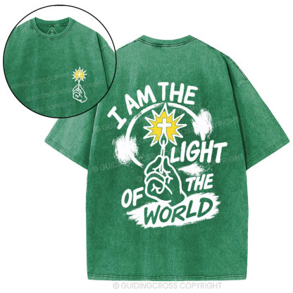 I Am The Light Of The World Christian Washed T-Shirt