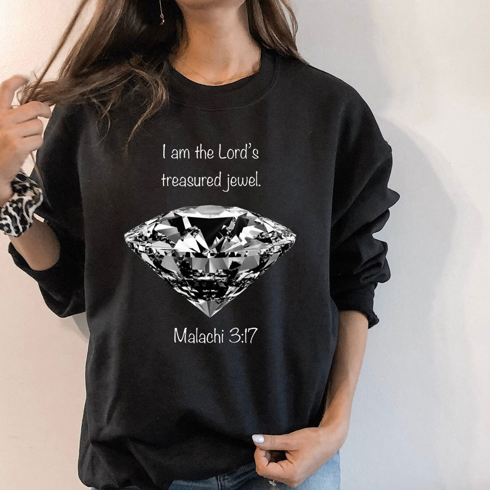 I Am The Lord's Treasured Jewel Malachi 3:17 Christian Sweatshirt
