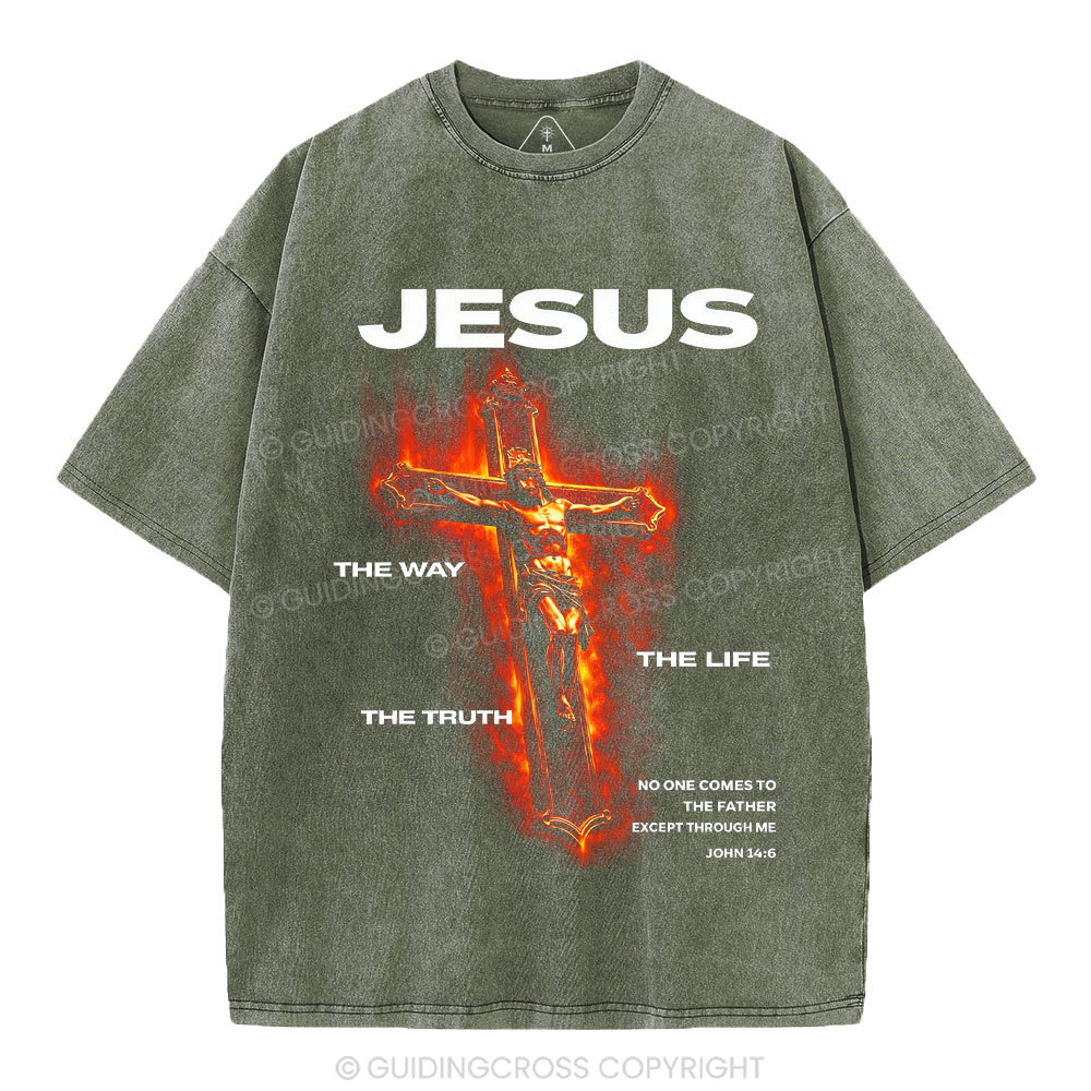 I Am The Way Christian Washed T-Shirt