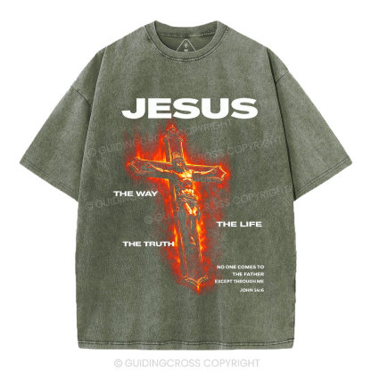 I Am The Way Christian Washed T-Shirt