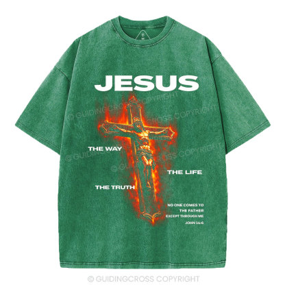 I Am The Way Christian Washed T-Shirt