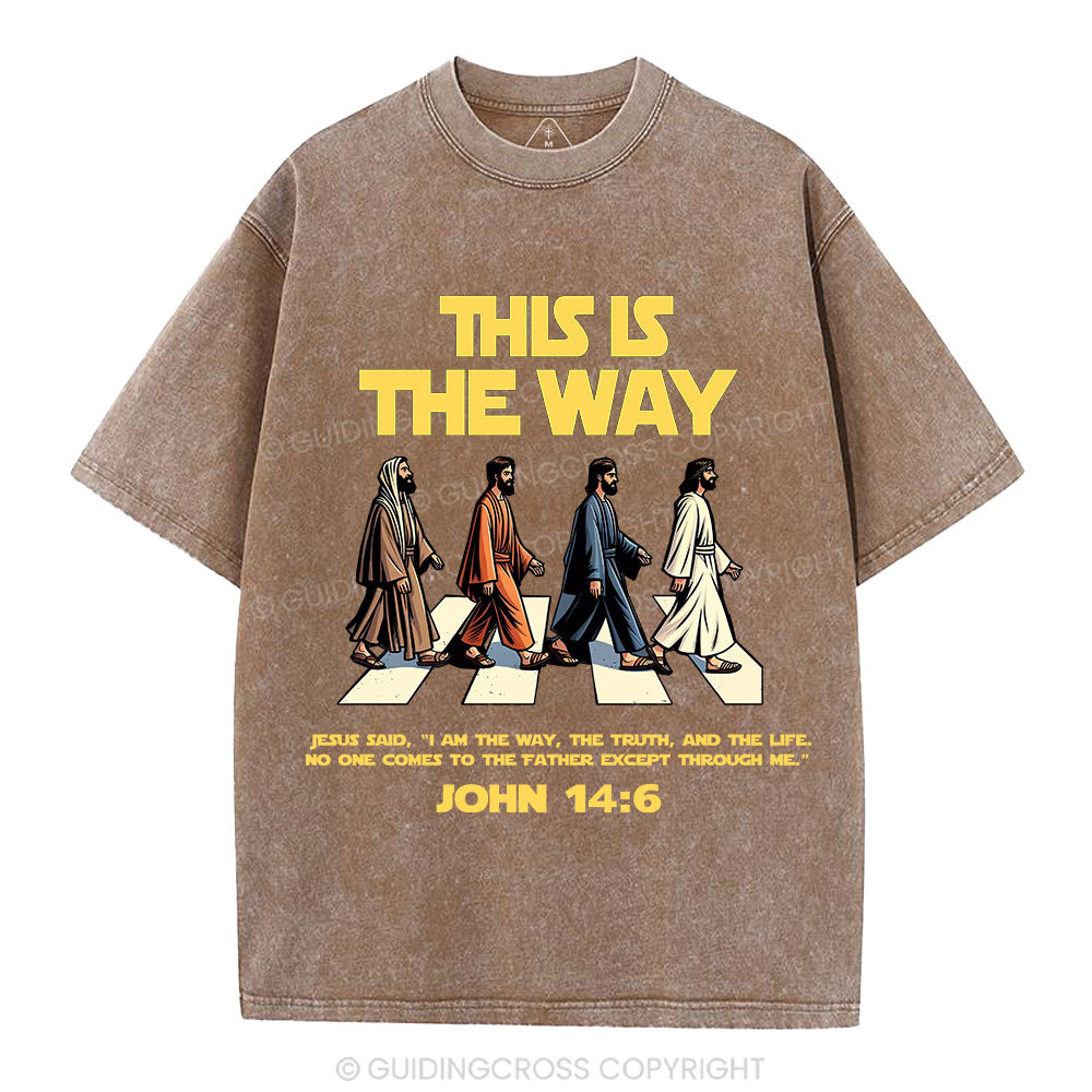 I Am The Way The Truth And The Life Christian Washed T-Shirt