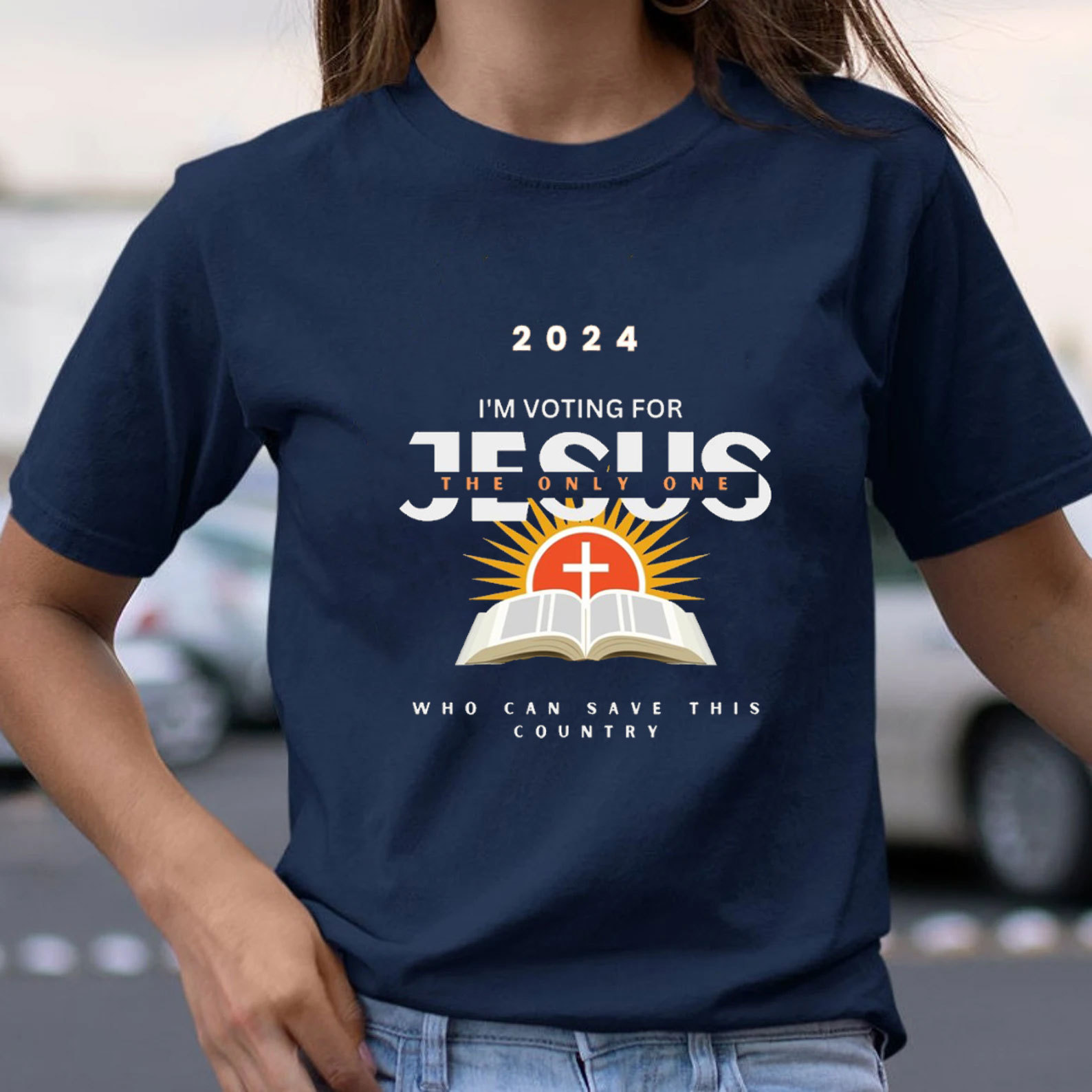 I Am Voting For Jesus Christian T-Shirt
