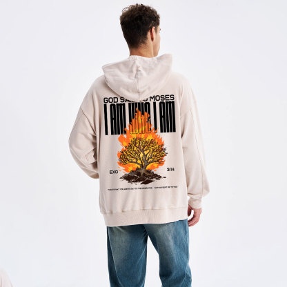 I Am Who I Am Christian Washed Hoodie