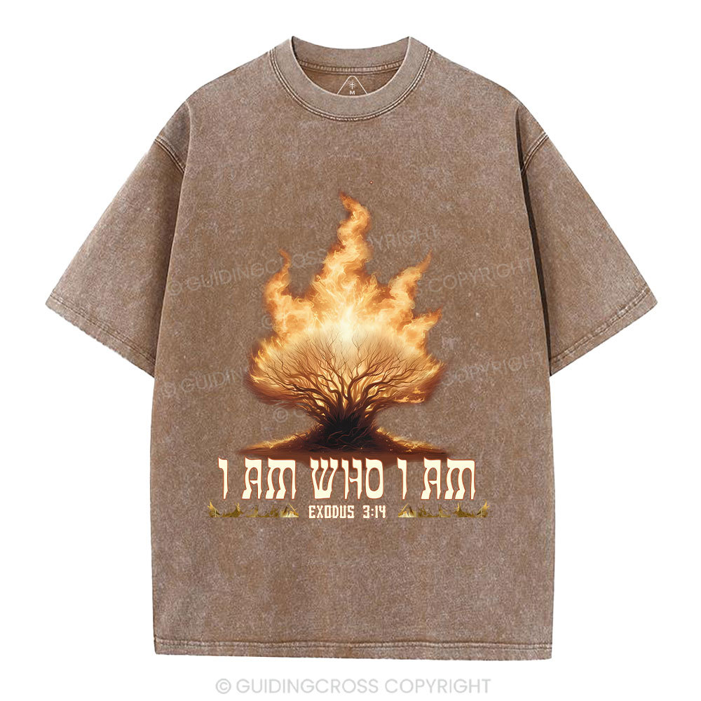 I Am Who I Am Christian Washed T-Shirt
