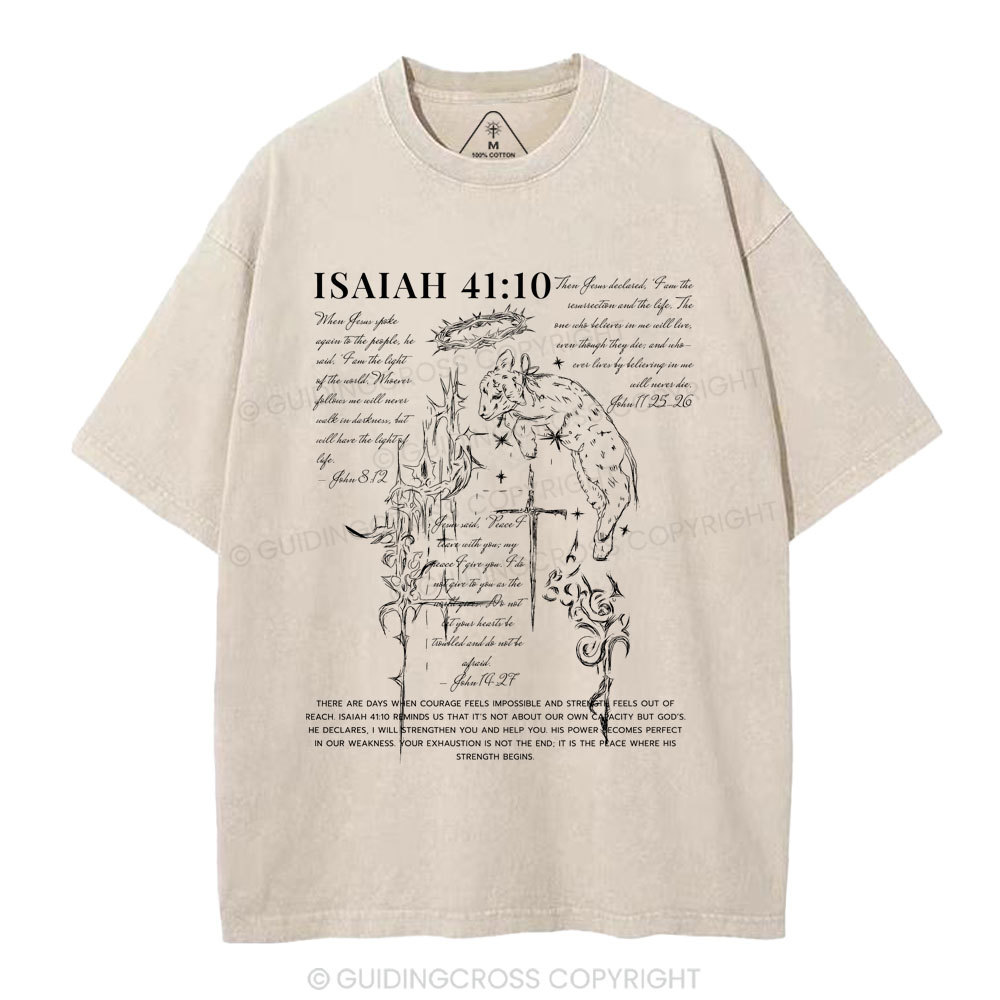 I Am With You Christian Washed T-Shirt