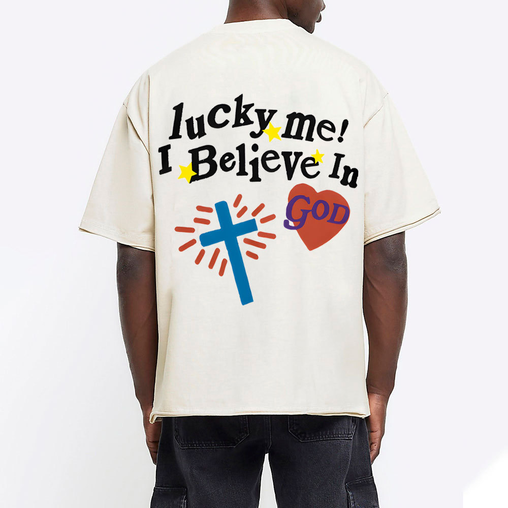 I Believe In God Chirstian Washed T-Shirt