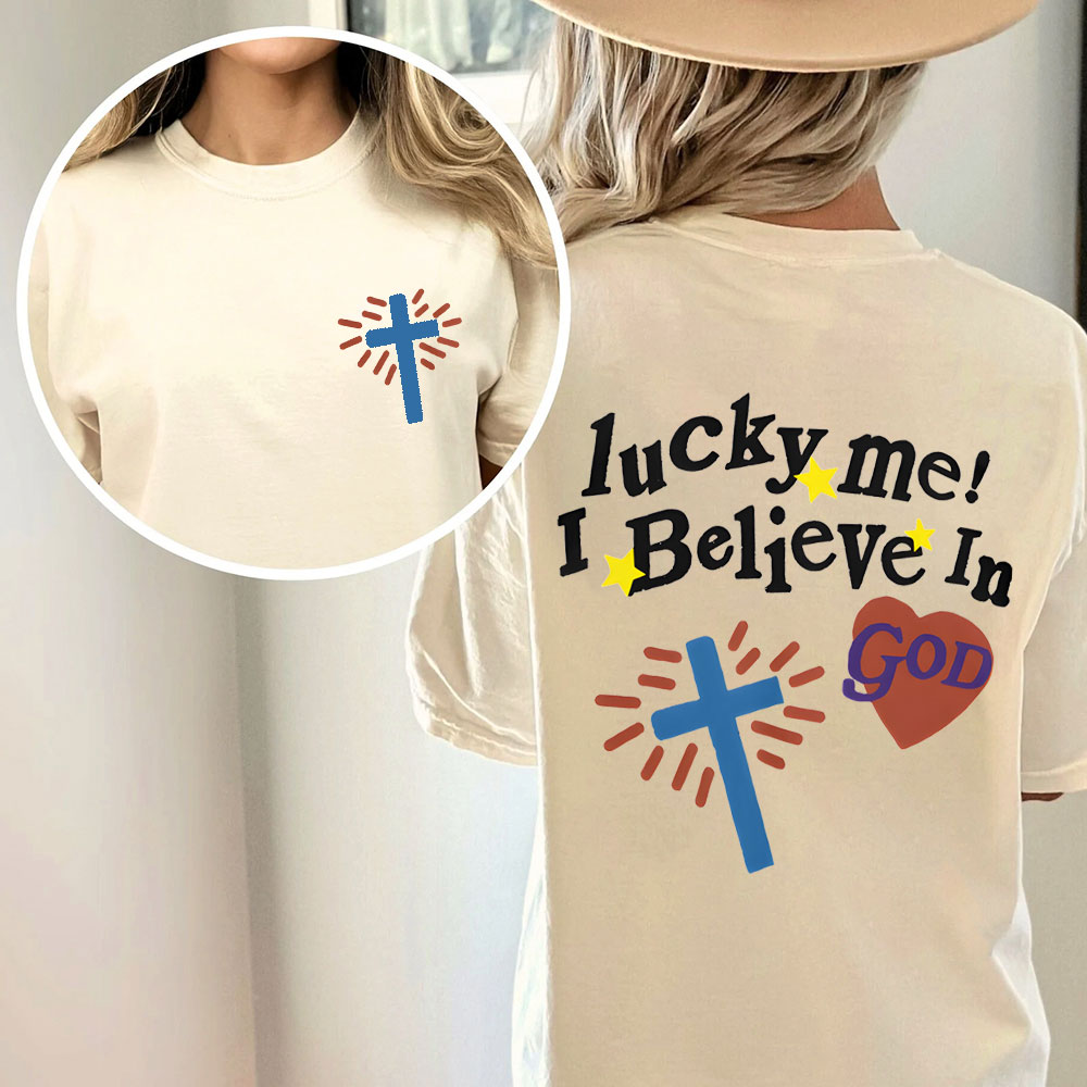 I Believe In God Chirstian Washed T-Shirt
