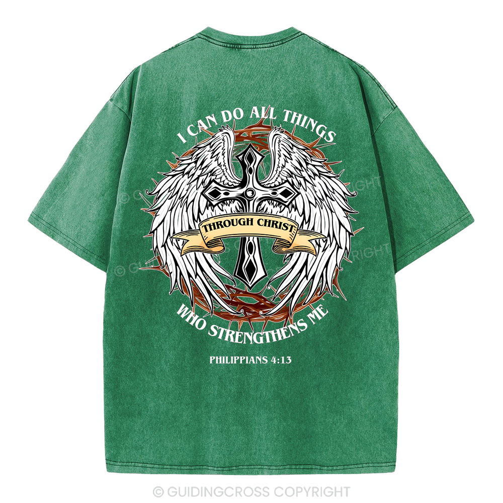 I Can Do All Thind Christian Washed T-Shirt