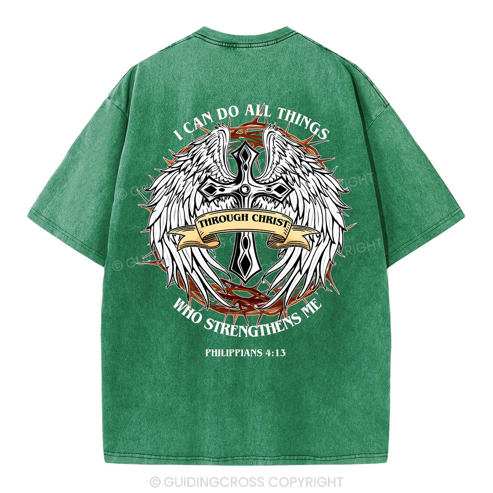 I Can Do All Thind Christian Washed T-Shirt