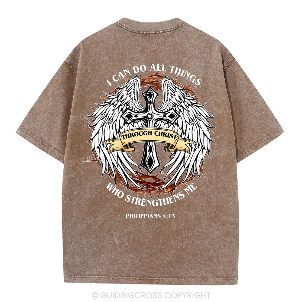 I Can Do All Thind Christian Washed T-Shirt