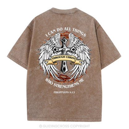 I Can Do All Thind Christian Washed T-Shirt