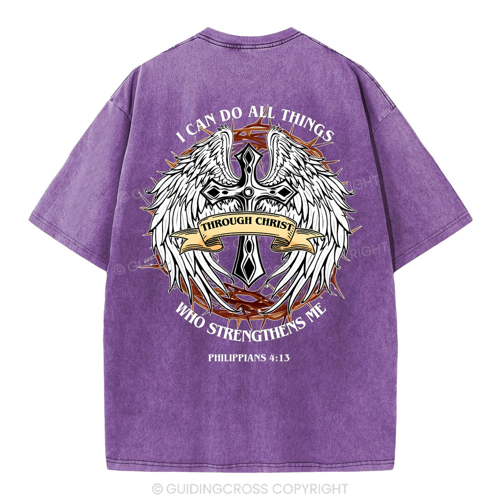 I Can Do All Thind Christian Washed T-Shirt