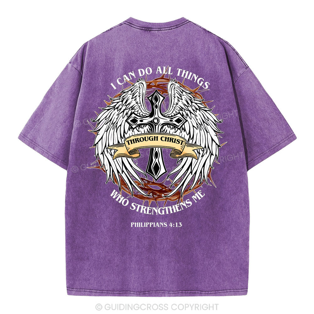 I Can Do All Thind Christian Washed T-Shirt