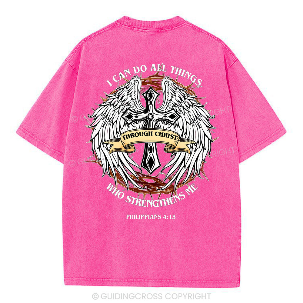 I Can Do All Thind Christian Washed T-Shirt