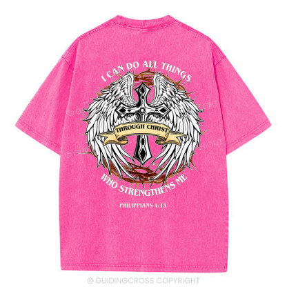 I Can Do All Thind Christian Washed T-Shirt