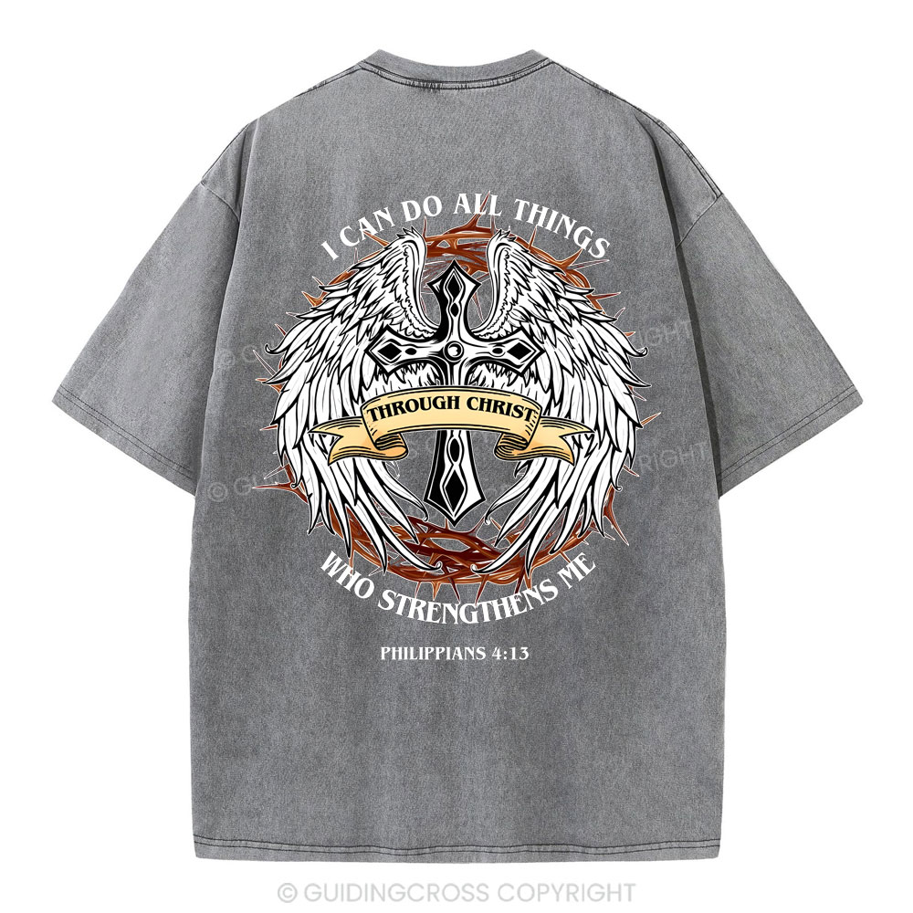I Can Do All Thind Christian Washed T-Shirt