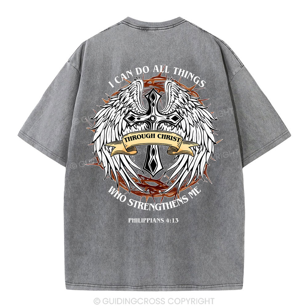 I Can Do All Thind Christian Washed T-Shirt