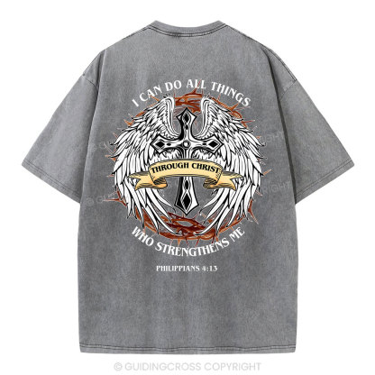 I Can Do All Thind Christian Washed T-Shirt