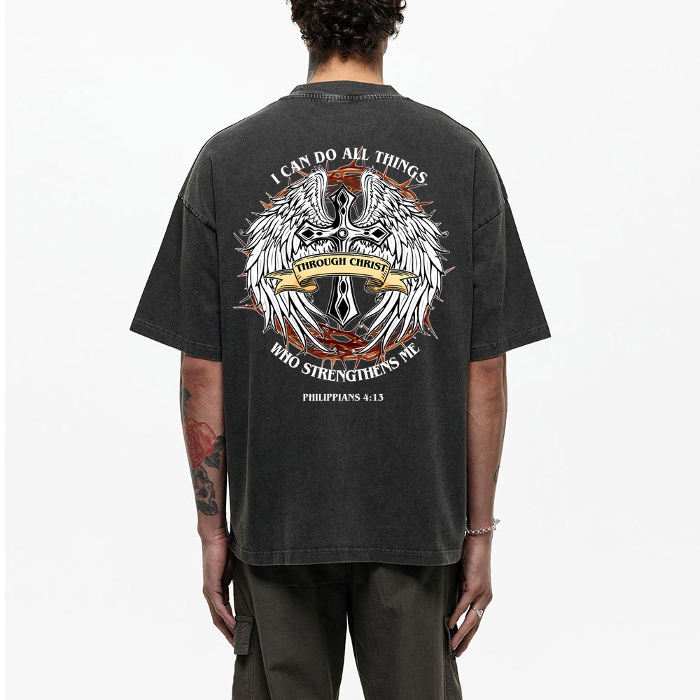 I Can Do All Thind Christian Washed T-Shirt