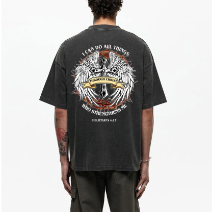 I Can Do All Thind Christian Washed T-Shirt