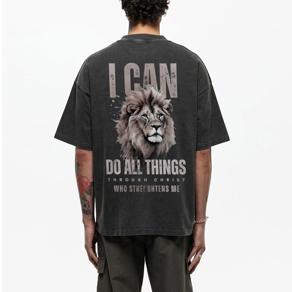 I Can Do All Thing Christian Washed T-Shirt