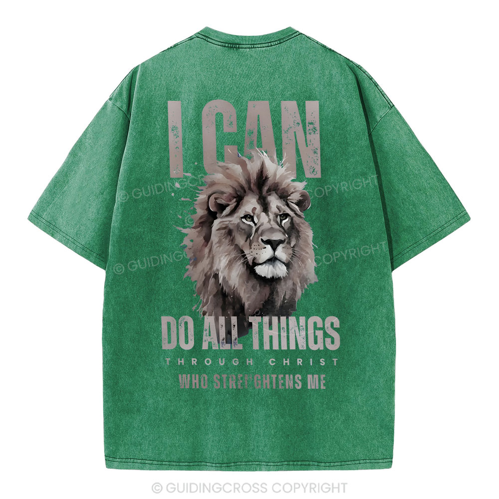 I Can Do All Thing Christian Washed T-Shirt