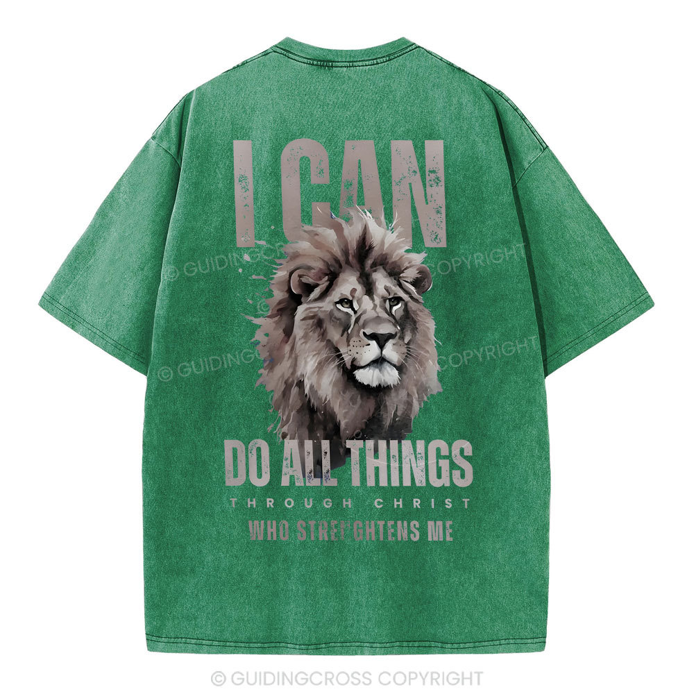I Can Do All Thing Christian Washed T-Shirt
